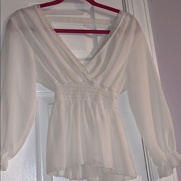 Sheer white blouse    - Picture 1 of 5